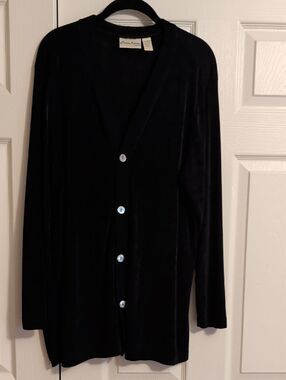 Chico's Private Edition Black Cardigan EUC